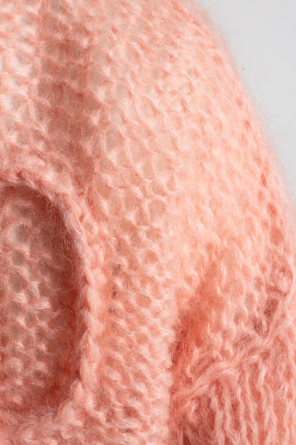 loewe fringed wool blend scarf - Pink Knitted sweater Loewe